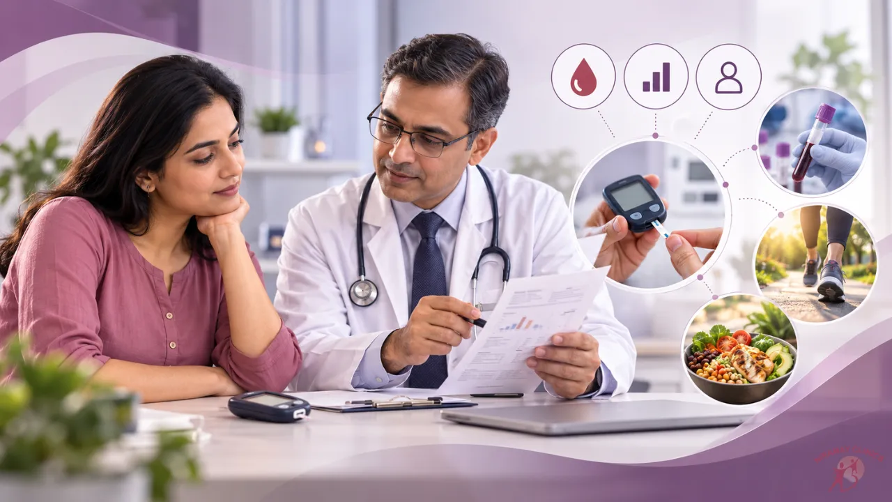 Prediabetes: HbA1c, Blood Sugar Levels, Symptoms and How to Prevent Type 2 Diabetes, article cover graphic