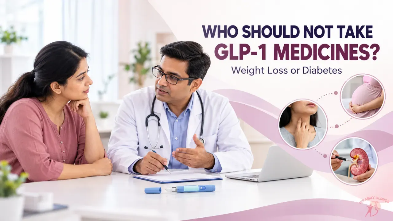 Indian diabetologist reviewing a patient's medical history checklist on a tablet with the patient